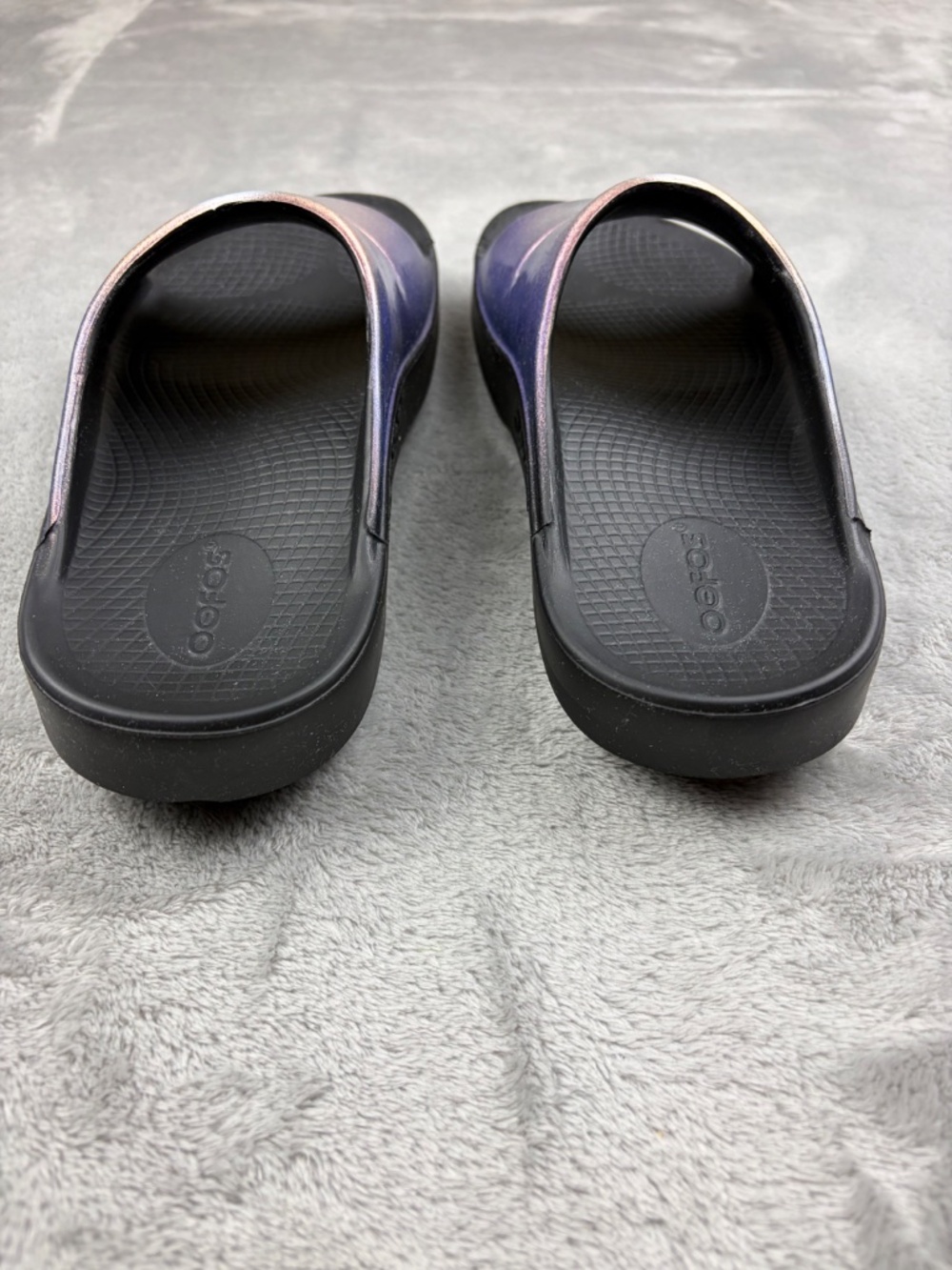 OOFOS OOahh Luxe Slide Recovery Sandals Women's Size 8 - Picture 10 of 10
